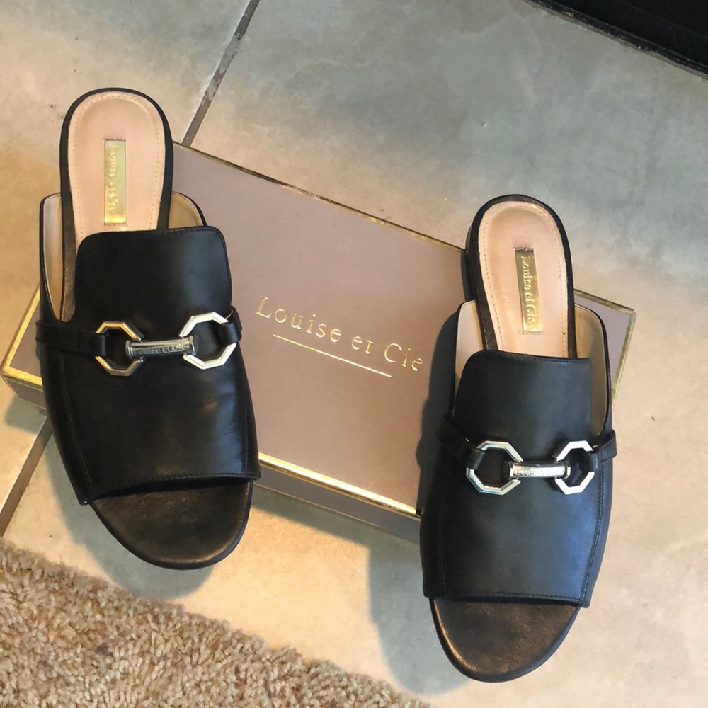 Louise et Cie - leather loafer sandals